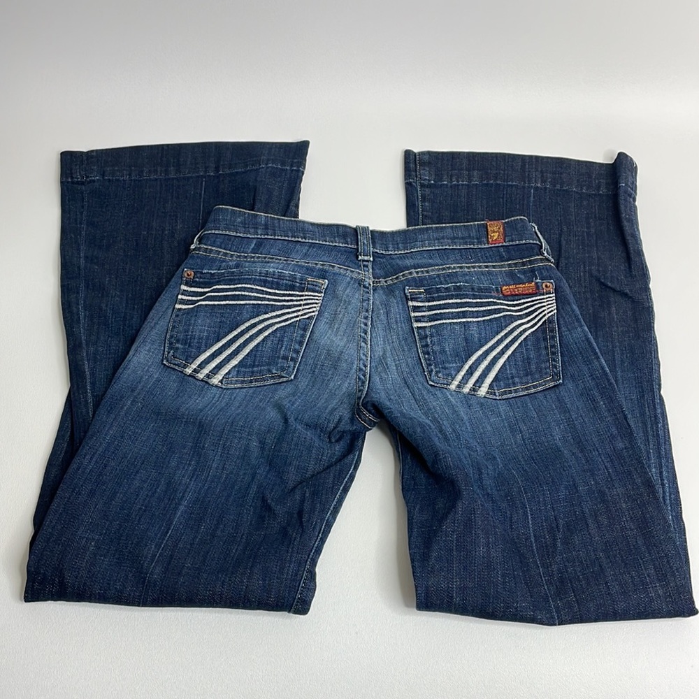 7FAM 7 For All Mankind DOJO wide flare jeans size 24